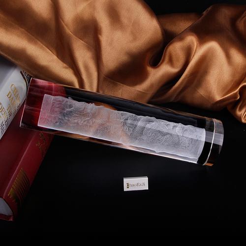 晶龙腾跃，光雕万象——圆柱激光3D内雕龙柱摆件的定制艺术与工艺价值